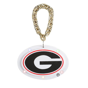 Georgia Bulldogs NCAA Big Logo Light Up Chain Ornament