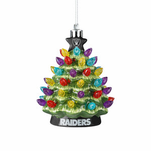 Las Vegas Raiders NFL Ceramic Tree Ornament