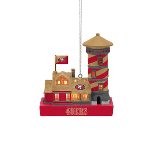 San Francisco 49ers NFL Light Up Resin Lighthouse Ornament (PREORDER - SHIPS LATE NOVEMBER)