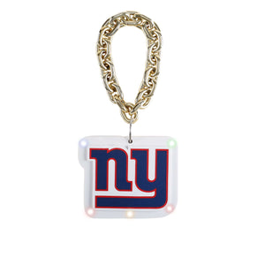 New York Giants NFL Big Logo Light Up Chain Ornament