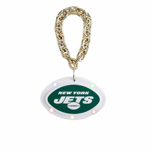 New York Jets NFL Big Logo Light Up Chain Ornament