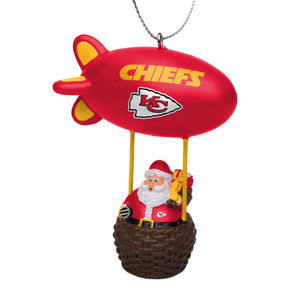 Kansas City Chiefs NFL Santa Blimp Ornament (PREORDER - SHIPS LATE NOVEMBER)