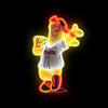 Blooper Atlanta Braves MLB LED Neon Light Up Mascot Sign