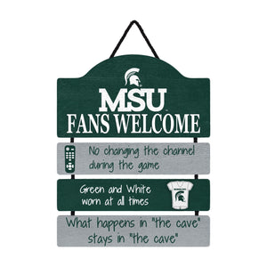 Michigan State Spartans NCAA Fancave Sign