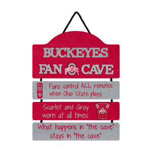 Ohio State Buckeyes NCAA Fancave Sign