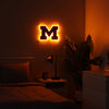 Michigan Wolverines NCAA LED Neon Light Up Team Logo Sign