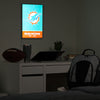 Miami Dolphins NFL Big Logo Backlit Sign