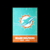 Miami Dolphins NFL Big Logo Backlit Sign