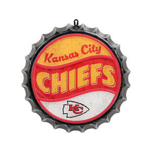 Kansas City Chiefs NFL LED Neon Backlit Bottle Cap Wall Sign (PREORDER - SHIPS LATE MARCH)