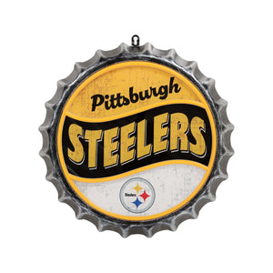 Pittsburgh Steelers NFL LED Neon Backlit Bottle Cap Wall Sign (PREORDER - SHIPS LATE MARCH)
