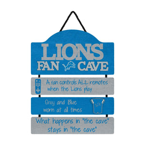 Detroit Lions NFL Fancave Sign