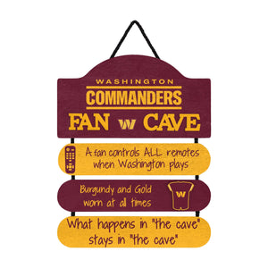 Washington Commanders NFL Mancave Sign
