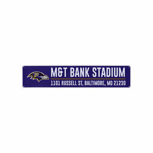 Baltimore Ravens NFL Stadium Street Sign