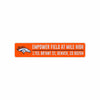 Denver Broncos NFL Stadium Street Sign