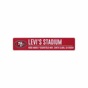 San Francisco 49ers NFL Stadium Street Sign