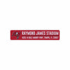 Tampa Bay Buccaneers NFL Stadium Street Sign