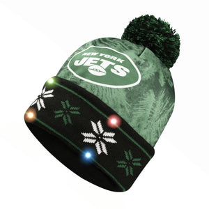 New York Jets NFL Big Logo Light Up Beanie