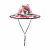 Cleveland Guardians MLB Floral Printed Straw Hat