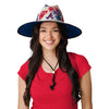 Cleveland Guardians MLB Floral Printed Straw Hat