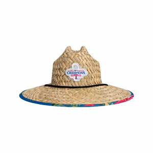 Texas Rangers MLB 2023 World Series Champions Floral Straw Hat