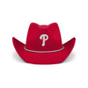Philadelphia Phillies MLB Solid Red Cowboy Hat (PREORDER - SHIPS MID OCTOBER)