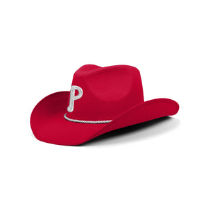 Philadelphia Phillies MLB Solid Red Cowboy Hat