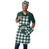 Michigan State Spartans NCAA Plaid Chef Hat
