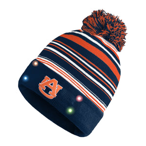 Auburn Tigers NCAA Horizontal Stripe Light Up Beanie