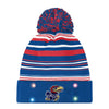 Kansas Jayhawks NCAA Horizontal Stripe Light Up Beanie