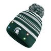 Michigan State Spartans NCAA Horizontal Stripe Light Up Beanie