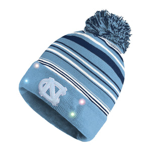North Carolina Tar Heels NCAA Horizontal Stripe Light Up Beanie