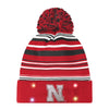 Nebraska Cornhuskers NCAA Horizontal Stripe Light Up Beanie