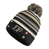 Purdue Boilermakers NCAA Horizontal Stripe Light Up Beanie