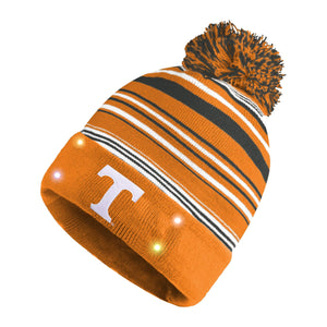 Tennessee Volunteers NCAA Horizontal Stripe Light Up Beanie