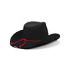 Rutgers Scarlet Knights NCAA Black Rhinestone Logo Cowboy Hat (PREORDER - SHIPS LATE OCTOBER)
