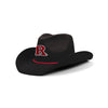 Rutgers Scarlet Knights NCAA Black Rhinestone Logo Cowboy Hat (PREORDER - SHIPS LATE OCTOBER)