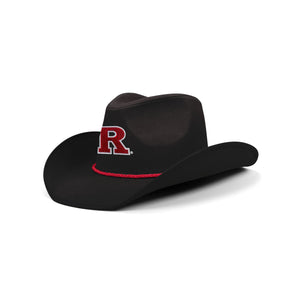 Rutgers Scarlet Knights NCAA Black Rhinestone Logo Cowboy Hat