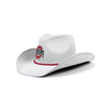 Ohio State Buckeyes NCAA White Rhinestone Logo Cowboy Hat (PREORDER - SHIPS LATE SEPTEMBER)