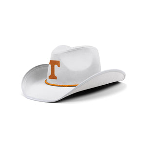 Tennessee Volunteers NCAA White Rhinestone Logo Cowboy Hat