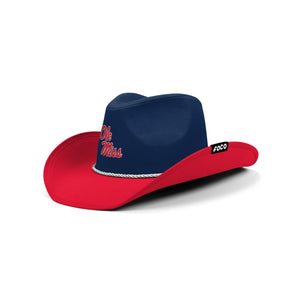 Ole Miss Rebels NCAA Two Tone Cowboy Hat