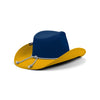 West Virginia Mountaineers NCAA Two Tone Cowboy Hat (PREORDER - SHIPS LATE AUGUST)