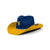 West Virginia Mountaineers NCAA Two Tone Cowboy Hat (PREORDER - SHIPS LATE AUGUST)