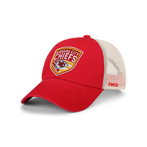 Kansas City Chiefs NFL Americana Patch Casual Trucker Cap (PREORDER - SHIPS LATE JUNE)
