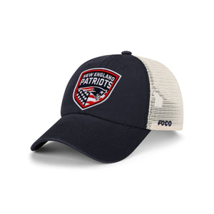 New England Patriots NFL Americana Patch Casual Trucker Cap (PREORDER - SHIPS LATE JUNE)