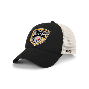 Pittsburgh Steelers NFL Americana Patch Casual Trucker Cap (PREORDER - SHIPS LATE JUNE)
