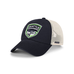 Seattle Seahawks NFL Americana Patch Casual Trucker Cap (PREORDER - SHIPS LATE JUNE)