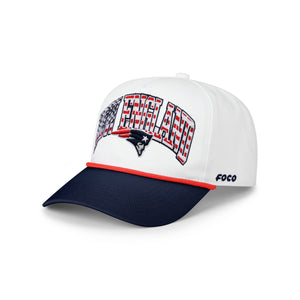 New England Patriots NFL Americana Wordmark Marquee RF Cap (PREORDER - SHIPS MID JUNE)