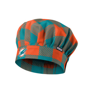 Miami Dolphins NFL Plaid Chef Hat