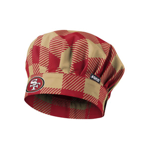 San Francisco 49ers NFL Plaid Chef Hat