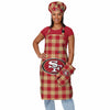 San Francisco 49ers NFL Plaid Chef Hat